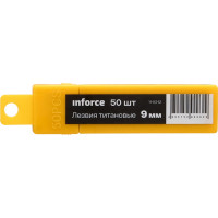 Inforce лезвия 9 мм титановые 50 штук в упаковке 11-03-12