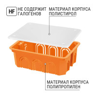 Коробка распределительная TDM ELECTRIC 120х92х45мм, крышка, IP20 SQ1402-1008