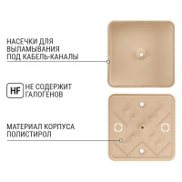 Коробка распределительная TDM ELECTRIC 50х50х20 ОП сосна IP40 SQ1401-0401