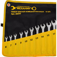 Набор комбинированных ключей 12шт в чехле Энкор 26244