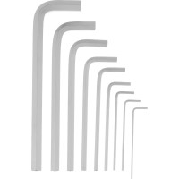 Набор удлиненных имбусовых ключей MATRIX HEX 2–12 мм, CrV, сатинирование, 9 шт. 12302