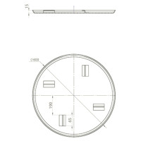 Диск затирочный (600 мм) Impulse 000172052