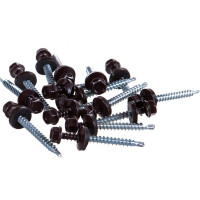 Кровельный саморез, коричневый Крепежная техника 4,8х51 RAL 8017 150шт 420290 БК