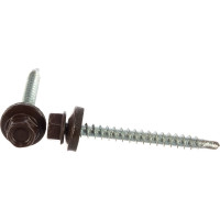 Кровельный саморез, коричневый Крепежная техника 4,8х51 RAL 8017 150шт 420290 БК