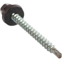 Кровельный саморез, коричневый Крепежная техника 4,8х51 RAL 8017 150шт 420290 БК