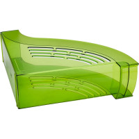 Вертикальный тонированный накопитель Attache Яркий Офис Лайм, 95 мм 644885