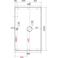 Столешница 1Marka GRUNGE LOFT 100 Дуб, Намибия У85835