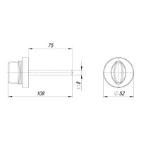 Поворотная ручка ARMADILLO BKW8/URB SN-3 матовый никель 42385