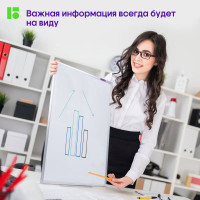 Магнитно-маркерная доска BERLINGO алюминиевая рамка, полочка SDm_02030