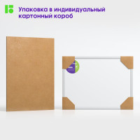 Магнитно-маркерная доска BERLINGO алюминиевая рамка, полочка SDm_02030