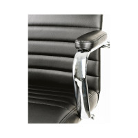 Helmi Кресло руководителя HL-E25 Intelligent экокожа черная, подголовник, хром 283165