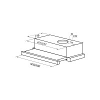 Кухонная вытяжка MAUNFELD нержавеющая сталь VS LIGHT 60 INOX