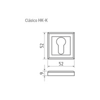 Накладка под ключ НОРА-М НК-К черный 17250