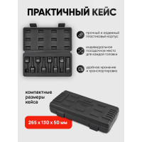 Набор головок-бит Forcekraft  6-гранные, ударные, 8пр FK-4087MPB(27087)