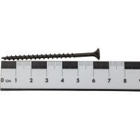 Саморезы ВИРТУОЗ 3,8х 64 мм, крупная резьба, потайная головка, оксидированный 250 шт 600-05113