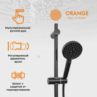 Душевая система Orange черная M19-932b