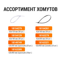 Хомут TDM ELECTRIC 4,8х500 мм, нейлон, белый, 50 шт. SQ0515-0150