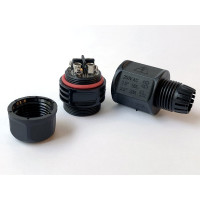 Водостойкий 4-полюсный промышленный разъём TTAF Elektronik вилка 250V 20A IP68 WPM-0400M20