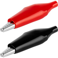 Зажим "крокодил" TDM ELECTRIC ЗКИ 10А 56мм в изоляции красный/черный 3шт+3шт SQ0541-0019