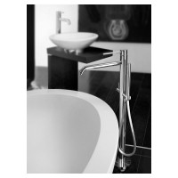 Напольный смеситель для ванны Paffoni LIGHT с душем, хром LIG032CR 00227599