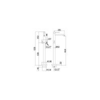 Напольный смеситель для ванны Paffoni LIGHT с душем, хром LIG032CR 00227599