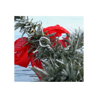 Декоративная ёлка Зимнее волшебство 50 см, с сединой, пуанцетия 717964