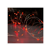 Гирлянда-нить Luazon ROSA, IP20, 10 м, Н.С. LED-100-12V, БП в комплекте, фиксинг, красный 5198359