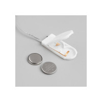 Гирлянда-нить Luazon ROSA Мишура, IP20, 1 м, Н.С. LED-20-6V, 2хCR2032, фиксинг, белый 5198378