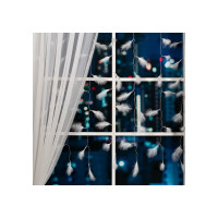 Занавес Luazon DECOR Перья, 3х1.4м, Н.С. LED-80-220V, 8 режимов, белый 6929895