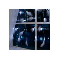 Занавес Luazon DECOR Перья, 3х1.4м, Н.С. LED-80-220V, 8 режимов, белый 6929895