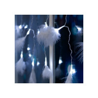 Занавес Luazon DECOR Перья, 3х1.4м, Н.С. LED-80-220V, 8 режимов, белый 6929895