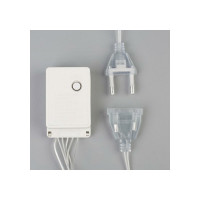 Занавес Luazon DECOR Перья, 3х1.4м, Н.С. LED-80-220V, 8 режимов, белый 6929895