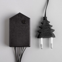 Гирлянда-нить Luazon ECO, IP20, 10 м, Н.Т. LED-100-220V, 8 режимов, красный 3556794