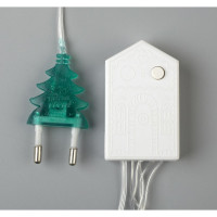 Гирлянда-нить Luazon ECO, IP20, 5 м, Н.С. LED-50-220V, 8 режимов, зеленый 3556761