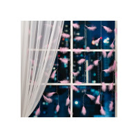 Занавес Luazon DECOR Перья, 3х1.4м, Н.С. LED-80-220V, 8 режимов, розовый 6929897