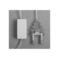 Гирлянда-нить Luazon DCR, 2 м, снежинка матовая 16х16 см, IP20, Н.С, LED-36-220V, теплый белый 5148897