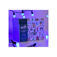 Гирлянда-нить Luazon DCR, IP44, шарики d 1.5 см, 10 м, Н.Т. LED-100-220V, 8 режимов, синий 671563