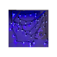 Гирлянда-нить Luazon DCR, IP44, шарики d 1.5 см, 10 м, Н.Т. LED-100-220V, 8 режимов, синий 671563