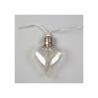 Гирлянда-нить Luazon ROSA, 3 м, лампочки-сердца, 8 см, IP20, серебристая нить, LED-80-12V, 8 режимов, теплый белый 6929855