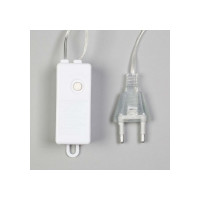 Нить Luazon ROSA 3 м, с насадками Лампочки звездочки 8 см, IP20, Н.С. LED-80-12V, 8 режимов, теплый белый 6929859
