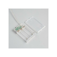 Гирлянда-нить Luazon ROSA Мишура, IP20, 1 м, серебристая нить, LED1608-100-4.5V, 3хАА, 2 режима, теплый белый 5198400
