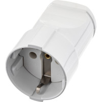 Кабельная прямая розетка duwi с/з 16А 230B белая 30458 6