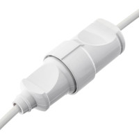 Кабельная прямая розетка duwi с/з 16А 230B белая 30458 6