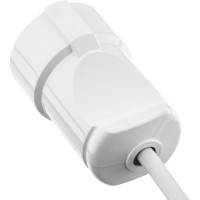 Кабельная прямая розетка duwi с/з 16А 230B белая 30458 6