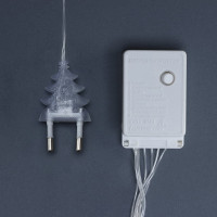 Бахрома Luazon ECO IP20, Ш3 м, В0.5 м, Н.С. LED-80-220V, 8 режимов, теплый белый 3556846