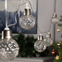 Нить Luazon ROSA 3 м, с насадками Лампочки шары 5 см, IP20, Н.С. LED-80-12V, 8 режимов, мульти 6929864