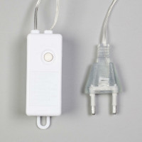 Нить Luazon ROSA 3 м, с насадками Лампа 8 см, IP20, Н.С. LED-80-12V, 8 режимов, белый 6929847
