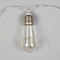 Нить Luazon ROSA 3 м, с насадками Лампа 8 см, IP20, Н.С. LED-80-12V, 8 режимов, белый 6929847