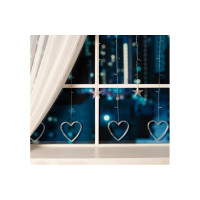 Бахрома Luazon DECOR Сердце, IP20, Ш2.4 м, В0.9 м, Н.С. LED-186-220V, 8 режимов, теплый белый 4356978