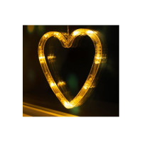 Бахрома Luazon DECOR Сердце, IP20, Ш2.4 м, В0.9 м, Н.С. LED-186-220V, 8 режимов, теплый белый 4356978